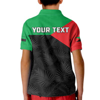 Personalized Martinique Kid Polo Shirt Simple Style With Palm Leaf Pattern