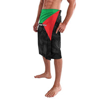 Personalized Martinique Lavalava Simple Style With Palm Leaf Pattern