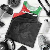 Personalized Martinique Men Tank Top Simple Style With Palm Leaf Pattern