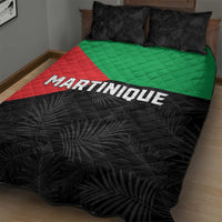 Martinique Quilt Bed Set Simple Style With Palm Leaf Pattern