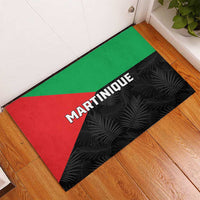 Martinique Rubber Doormat Simple Style With Palm Leaf Pattern