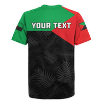 Personalized Martinique Rugby Jersey Simple Style With Palm Leaf Pattern