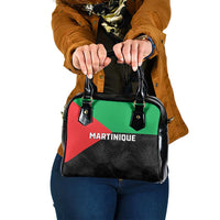 Martinique Shoulder Handbag Simple Style With Palm Leaf Pattern