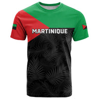 Personalized Martinique T Shirt Simple Style With Palm Leaf Pattern