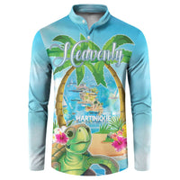 Bonjou Martinique Button Sweatshirt Welcome To Heaven