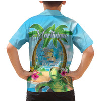 Bonjou Martinique Family Matching Mermaid Dress and Hawaiian Shirt Welcome To Heaven