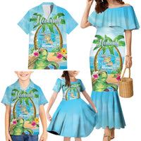 Bonjou Martinique Family Matching Mermaid Dress and Hawaiian Shirt Welcome To Heaven
