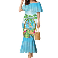 Bonjou Martinique Family Matching Mermaid Dress and Hawaiian Shirt Welcome To Heaven