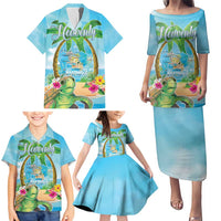 Bonjou Martinique Family Matching Puletasi and Hawaiian Shirt Welcome To Heaven