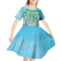 Bonjou Martinique Kid Short Sleeve Dress Welcome To Heaven