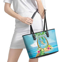 Bonjou Martinique Leather Tote Bag Welcome To Heaven