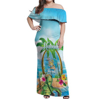 Bonjou Martinique Off Shoulder Maxi Dress Welcome To Heaven