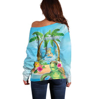 Bonjou Martinique Off Shoulder Sweater Welcome To Heaven