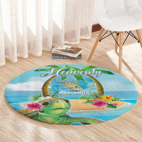 Bonjou Martinique Round Carpet Welcome To Heaven
