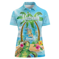 Bonjou Martinique Women Polo Shirt Welcome To Heaven