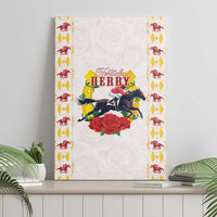 Kentucky Horse Racing Canvas Wall Art Rose Floral