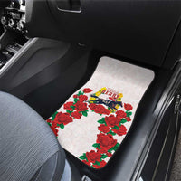 Kentucky Horse Racing Car Mats Rose Floral