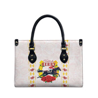 Kentucky Horse Racing Leather Bag Rose Floral