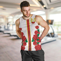 Kentucky Horse Racing Men Tank Top Rose Floral