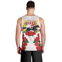Kentucky Horse Racing Men Tank Top Rose Floral