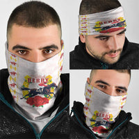 Kentucky Horse Racing Neck Gaiter Rose Floral