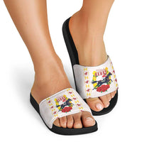 Kentucky Horse Racing Slide Sandals Rose Floral