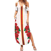 Kentucky Horse Racing Summer Maxi Dress Rose Floral