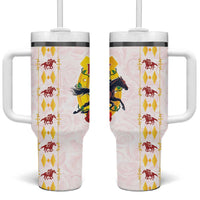 Kentucky Horse Racing Tumbler With Handle Rose Floral