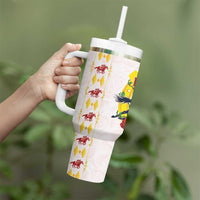Kentucky Horse Racing Tumbler With Handle Rose Floral
