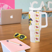 Kentucky Horse Racing Tumbler With Handle Rose Floral