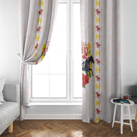 Kentucky Horse Racing Window Curtain Rose Floral
