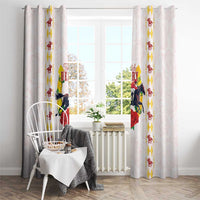 Kentucky Horse Racing Window Curtain Rose Floral