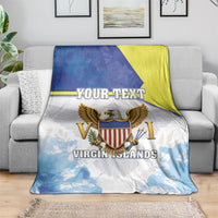 Personalized US Virgin Islands Blanket Happy Independence Day