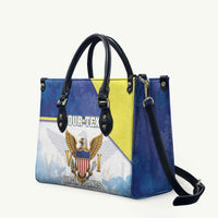 Personalized US Virgin Islands Leather Bag Happy Independence Day