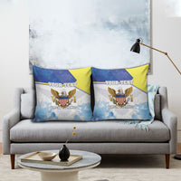 Personalized US Virgin Islands Pillow Cover Happy Independence Day