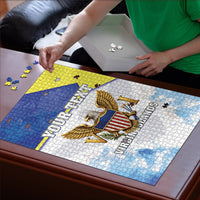 Personalized US Virgin Islands Puzzle Happy Independence Day