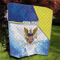 Personalized US Virgin Islands Quilt Happy Independence Day
