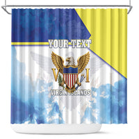 Personalized US Virgin Islands Shower Curtain Happy Independence Day