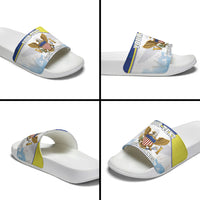Personalized US Virgin Islands Slide Sandals Happy Independence Day