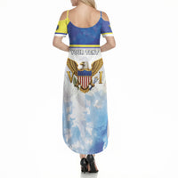 Personalized US Virgin Islands Summer Maxi Dress Happy Independence Day