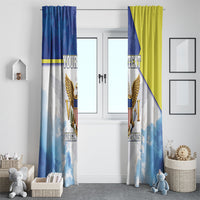 Personalized US Virgin Islands Window Curtain Happy Independence Day