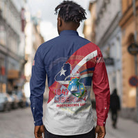 Liberia 1847 Long Sleeve Button Shirt Happy Independence Day
