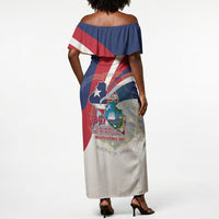 Liberia 1847 Off Shoulder Maxi Dress Happy Independence Day