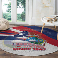 Liberia 1847 Round Carpet Happy Independence Day