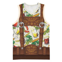 Oktoberfest Lederhosen Costume Basketball Jersey Food And Drink Pattern - Wonder Print Shop