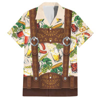Oktoberfest Lederhosen Costume Hawaiian Shirt Food And Drink Pattern - Wonder Print Shop
