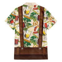 Oktoberfest Lederhosen Costume Hawaiian Shirt Food And Drink Pattern - Wonder Print Shop