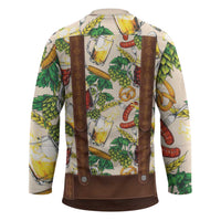 Oktoberfest Lederhosen Costume Hockey Jersey Food And Drink Pattern - Wonder Print Shop