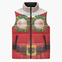 Funny Christmas Costume Sleeveless Puffer Jacket Busty Big Boobs - Wonder Print Shop