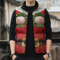 Funny Christmas Costume Sleeveless Puffer Jacket Busty Big Boobs - Wonder Print Shop